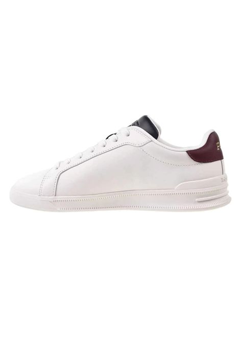 Scarpe Polo Ralph Lauren Heritage Court Bianco Blu Bordeaux Uomo RALPH LAUREN | Sneakers | 809973733-001